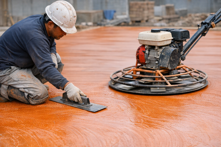 カラクリート施工